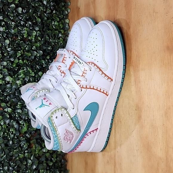 Nike Shoes - Nike Air Jordan 1 Mid Multi Knit | Size: 7.5 Womens | White